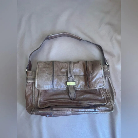 Juicy Couture Handbags - VINTAGE Y2K Juicy Couture Brown Leather
Shoulder Bag